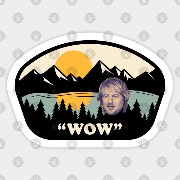 "Wow" - Owen Wilson Sticker by BodinStreet